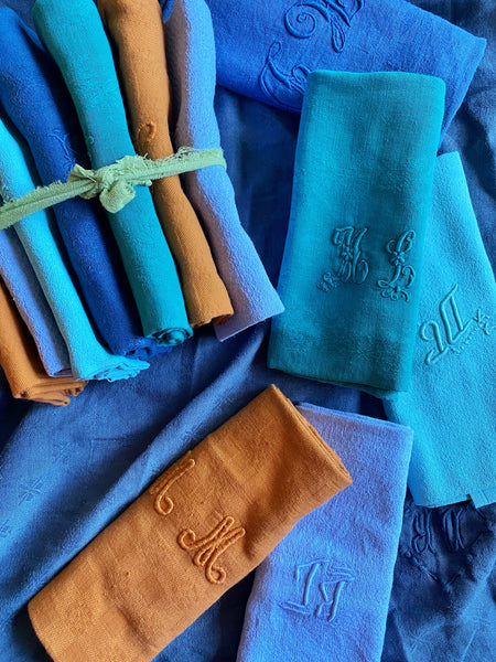 Lot 12 serviettes anciennes