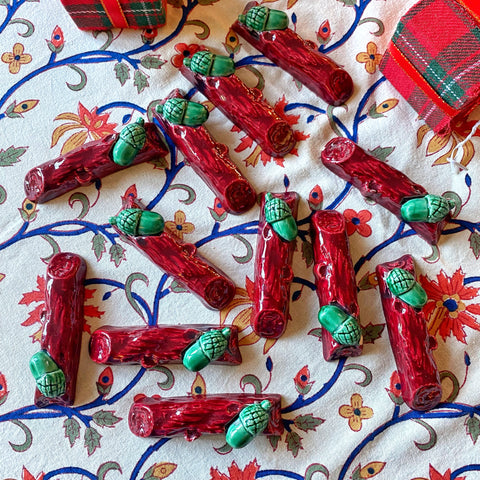 12 porte-couteaux barbotine