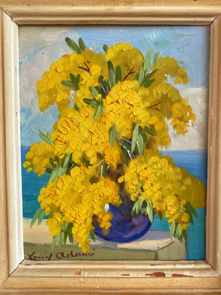 Peinture les mimosas Louis Adami