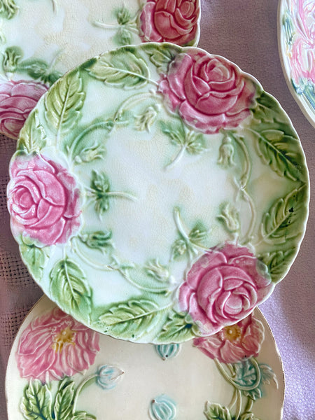 12 assiettes barbotine XIXeme