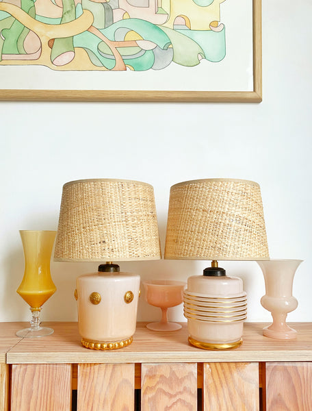 Paire de lampes art deco