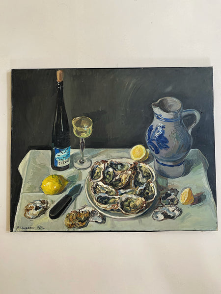 Tableau les huîtres