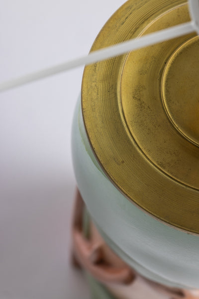 Lampe RACINES (vert et rose)