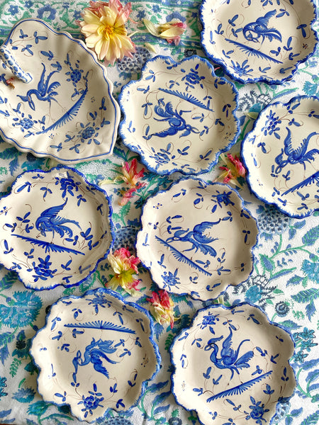 7 assiettes Moustiers