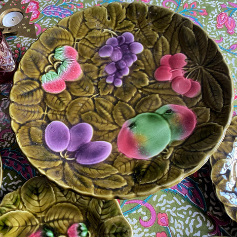 Plat barbotine Sarreguemines