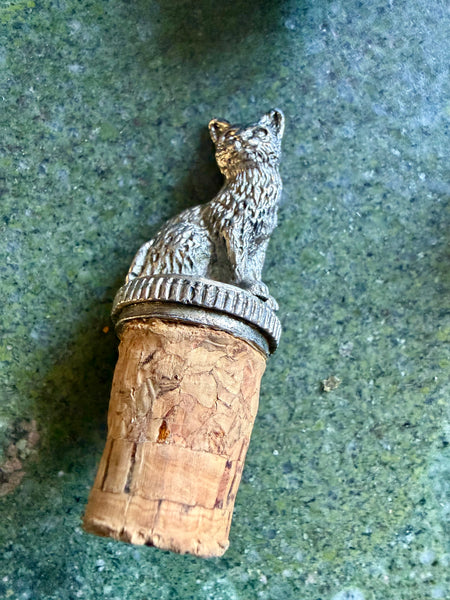 Bouchon de bouteille vintage chat