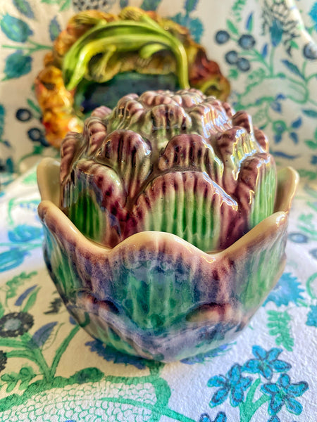 Pot artichaut en barbotine