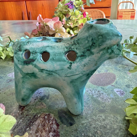 Pique fleur zoomorphe vintage