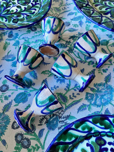 Ensemble de 5 coquetiers artisanaux