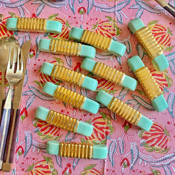11 porte couteaux art deco