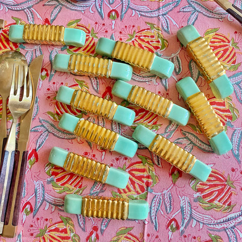 11 porte couteaux art deco