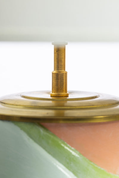 Lampe RACINES (vert et rose)