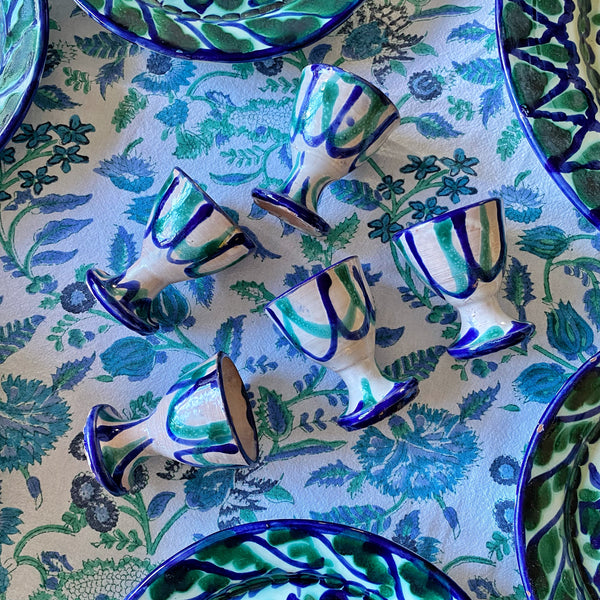 Ensemble de 5 coquetiers artisanaux