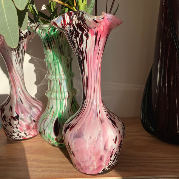 Vase ancien verre de Clichy
