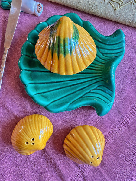 Ensemble Salière poivrière moutardier vintage