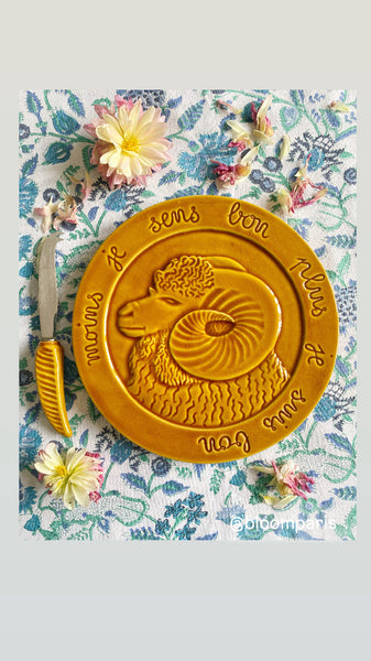 Plateau à fromage le corbeau et le renard