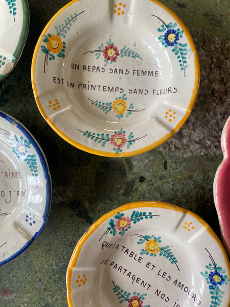 6 cendriers proverbes