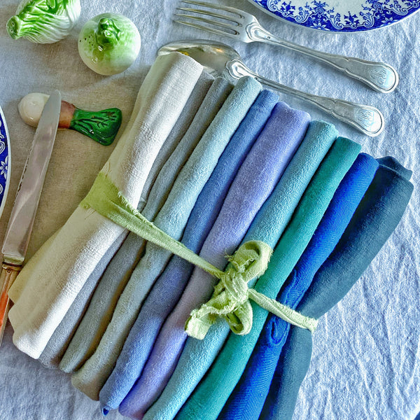 Lot « Embruns» 10 serviettes anciennes