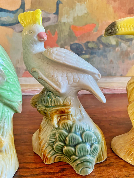Perroquet vintage céramique