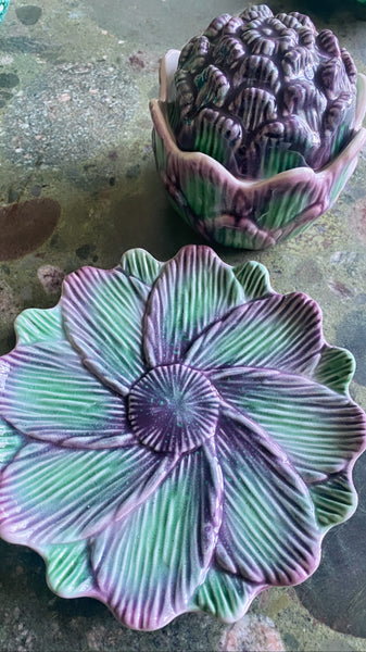 Pot artichaut en barbotine