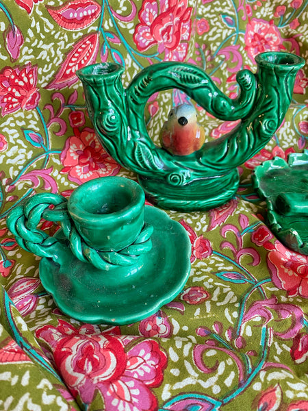 Bougeoir barbotine oiseau