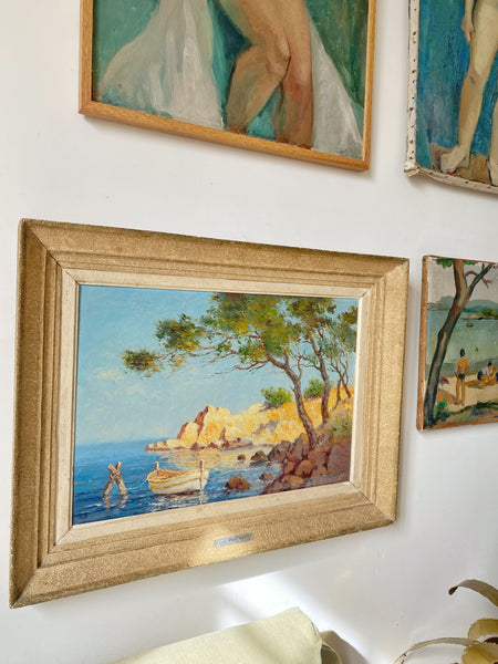 Tableau Riviera 1950 Pol Presson