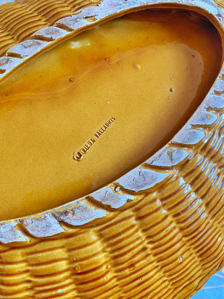 Grand Plat céramique décor cerises