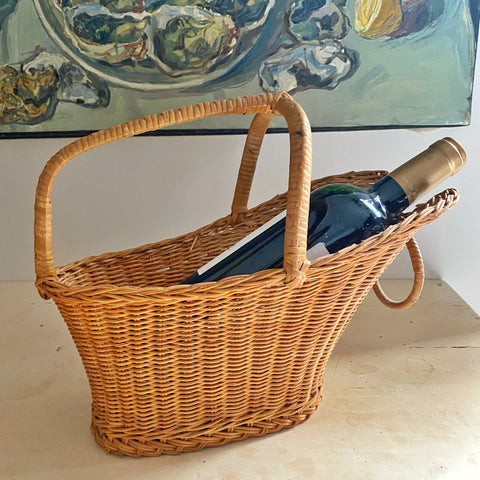 Porte bouteille vannerie