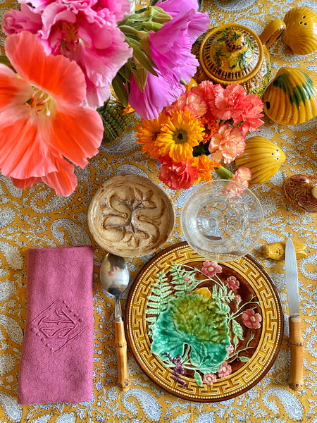 6 assiettes barbotine Choisy le Roi
