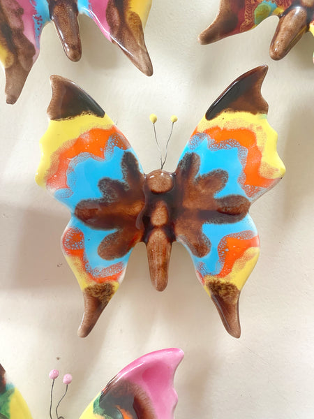 Lot de 4 papillons muraux  Vallauris