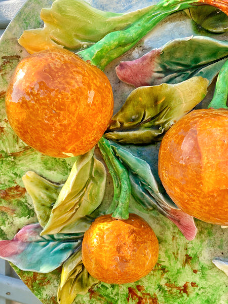 Longchamp assiette aux oranges