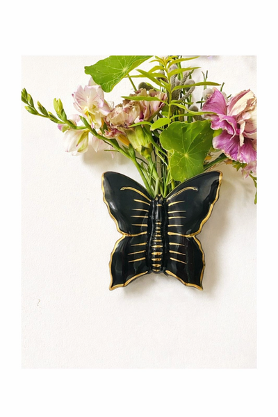 Vase papillon mural art deco