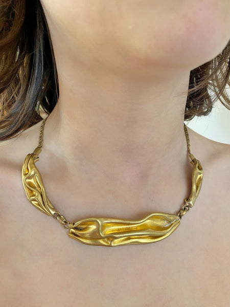 Collier vintage laiton