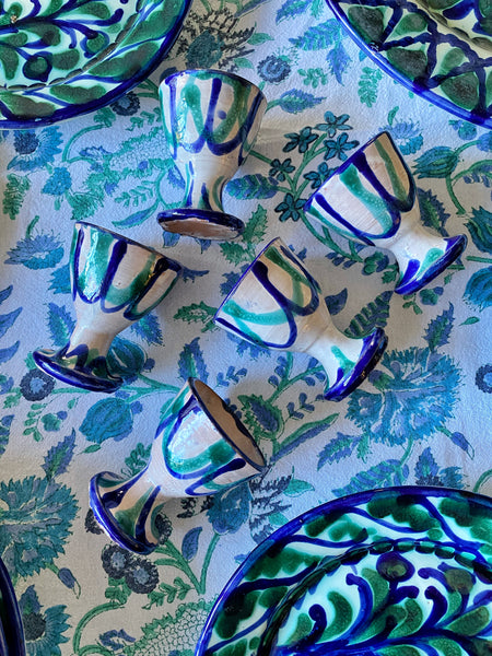 Ensemble de 5 coquetiers artisanaux