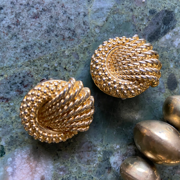 Boucle d’oreilles vintage couture
