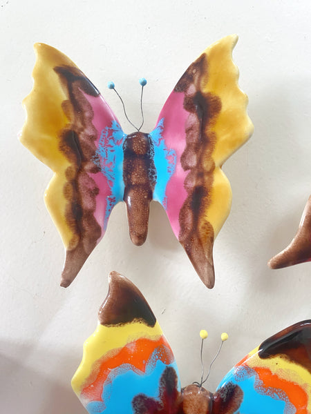 Lot de 4 papillons muraux  Vallauris