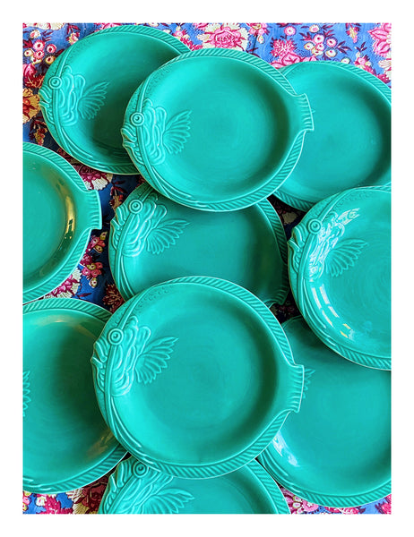 6 assiettes poisson  Sarreguemines