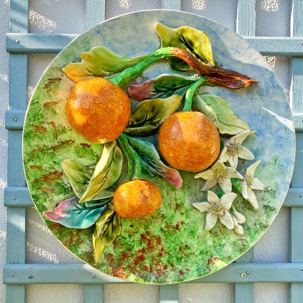 Longchamp assiette aux oranges