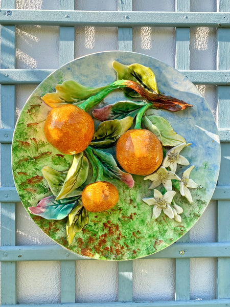 Longchamp assiette aux oranges