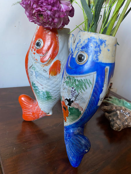 Vase ancien 3 poissons