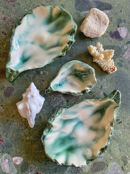 Trio plats huîtres céramique