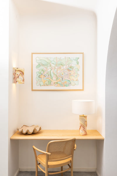 Applique RACINES (crème et jaune)