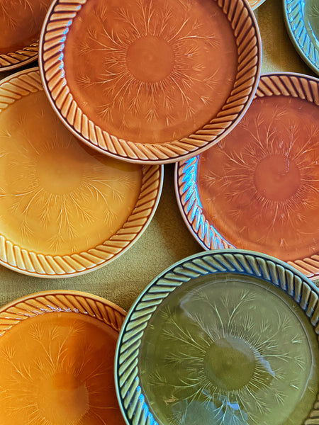 9 grandes assiettes Sarreguemines