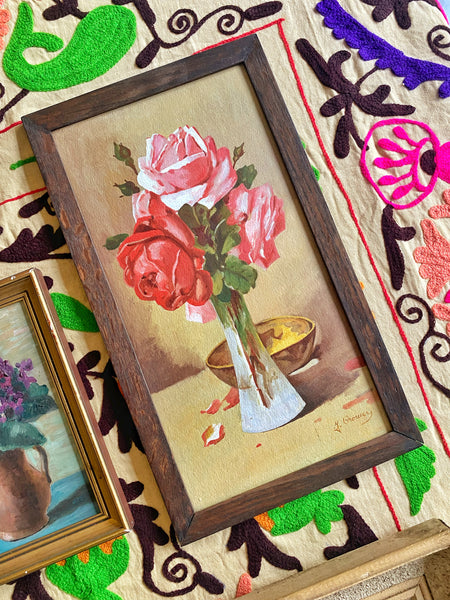 Nature morte bouquet de roses