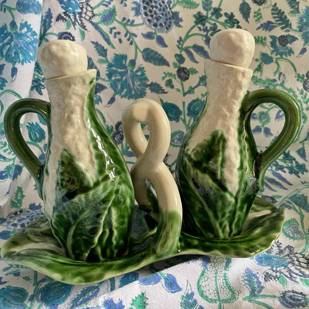Ensemble barbotine huile vinaigre
