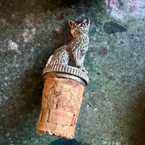 Bouchon de bouteille vintage chat