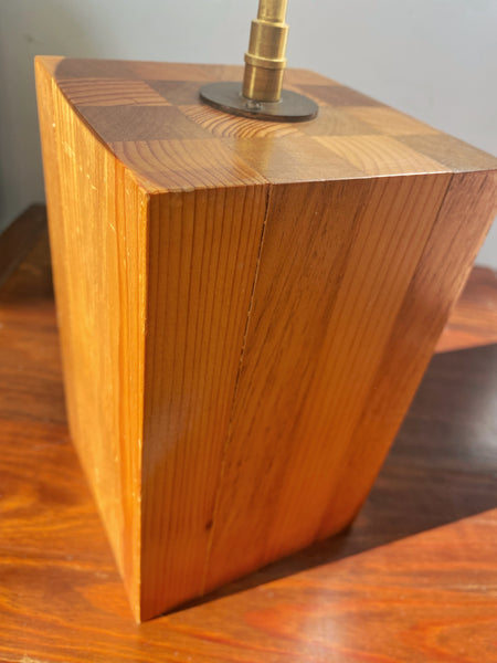 Lampe vintage bois