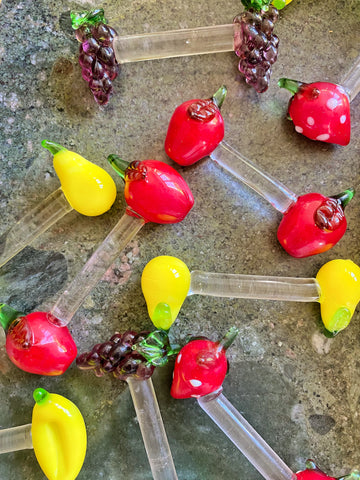 10 porte-couteaux en verre murano