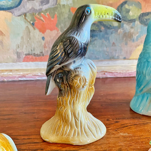 Perroquet vintage céramique