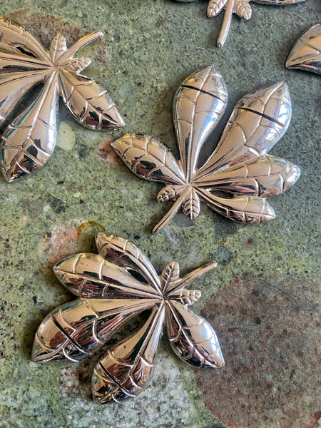 6 porte noms feuilles vintage